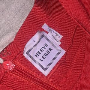 Herve leger Red Bandage dress